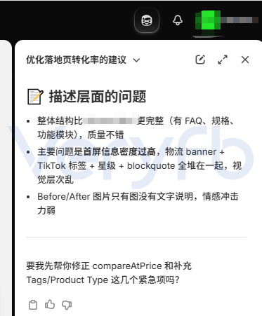 Shopify后台销售渠道、平均订单金额与转化率细分数据面板