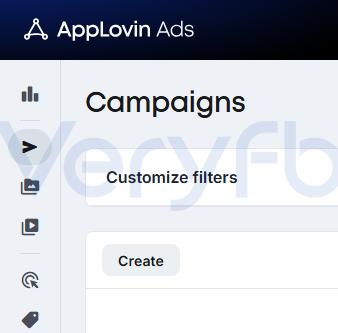 AppLovin Ads后台Campaigns页面
